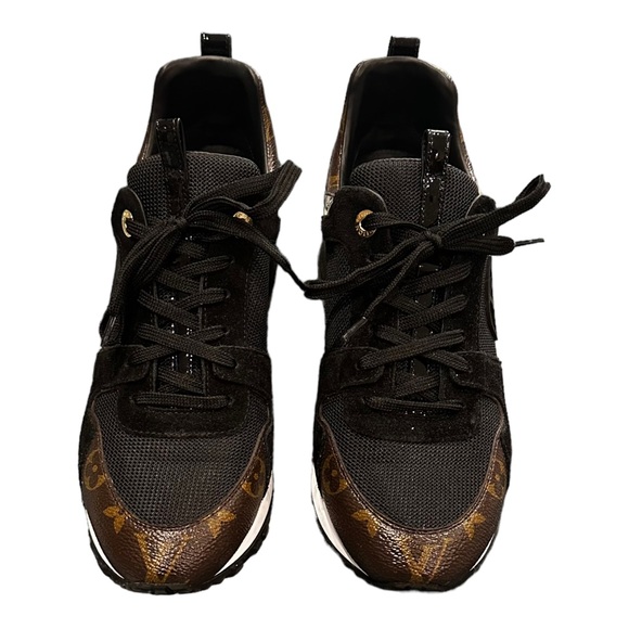 Louis Vuitton Run Away Sneaker size 39/8.5 Black Brown Gold LV Women’s shoe-Sold - Picture 4 of 16
